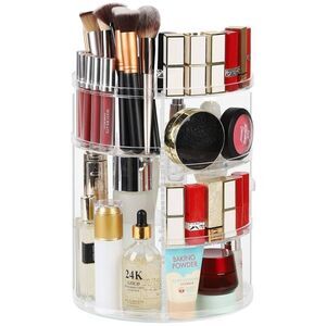 Rotating Adjustable Makeup Organizer Large Capacity